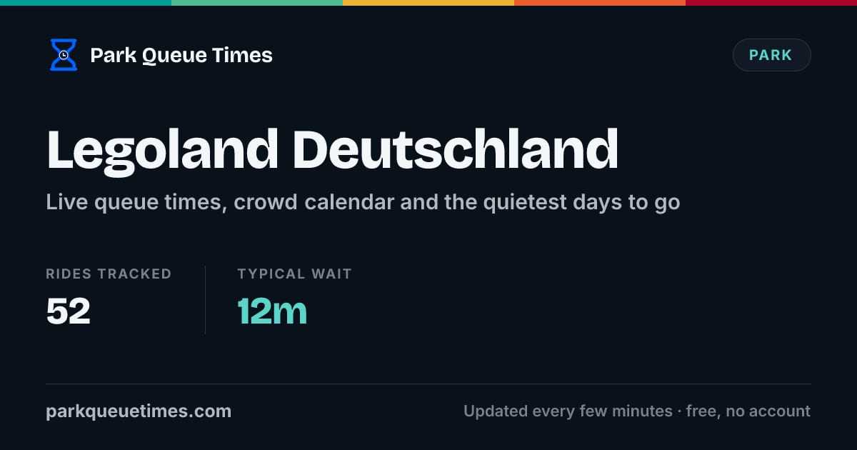 Queue Park Legoland Deutschland Queue Times Today 2026 - All Rides Live